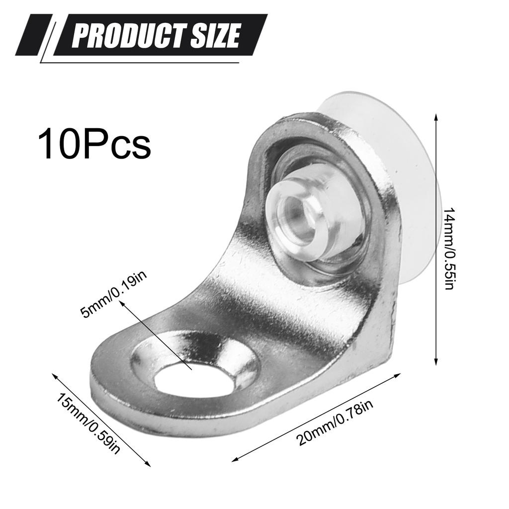 10/20 Stück Regalstützstifte Dübel Pins Stecker L-förmige Schrankhalterung Möbel Holz Glas Fachboden Befestigungshalter