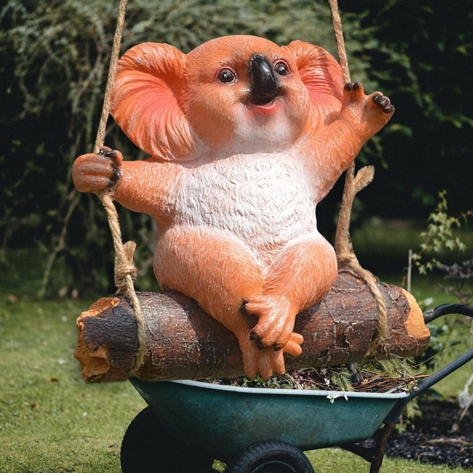 

Симпатичные подвесные качели, статуя животного, украшение для патио, для внутреннего домашнего офиса, широкое применение Koala