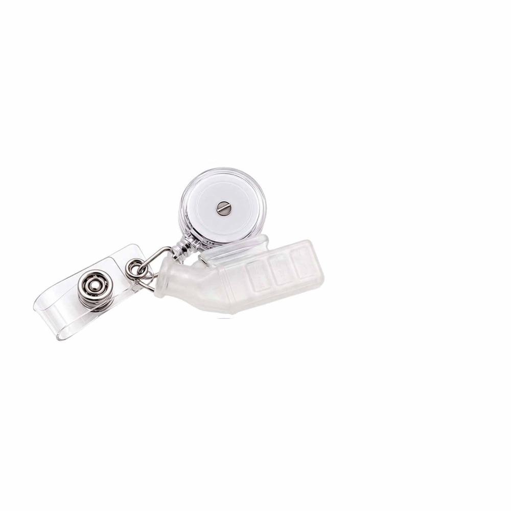 Retractable ID Badge Holder Transparent Badge Holder Clip Lovely Retractable Badge Reel Nurse