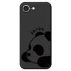 For iPhone 16e Case Cute Panda Pattern Printing Straight Edge TPU Phone Back Cover