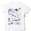 Vintage Sea Life Tshirt Unisex and Retro Killer Whale Turtle Ocean Orca Fish