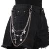 Cross Pendant Multilayer Trouser Chain