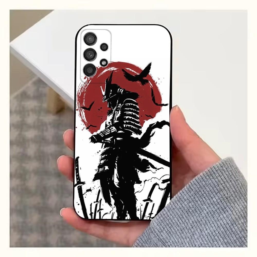Samurai Art Bushido Phone Case For Samsung S25,S24,S23,S22,S20,S21,S10,Ultra,Plus,Lite,FE,Soft Silicone Black Cover