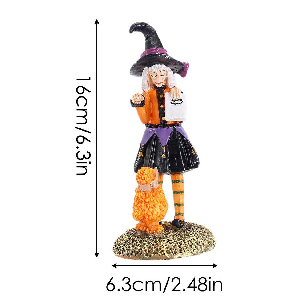 Witch Decoration Figure Halloween Resin Witch Statues Halloween Decorations Elegant Halloween Decoration Witch Figurines