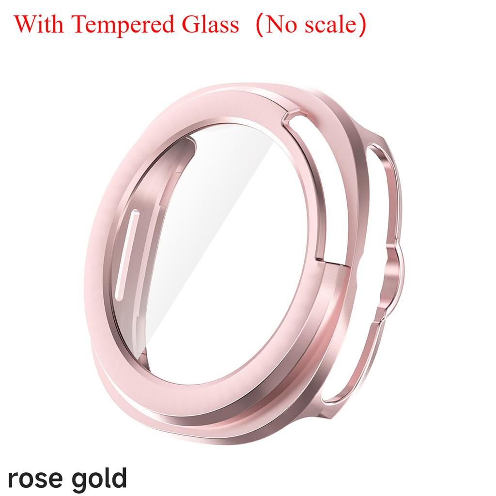 Protector Case For Samsung Galaxy Watch 8 Classic PC Hollowed Cover Protective Bumper Shell Tempered Glass Screen Accessories