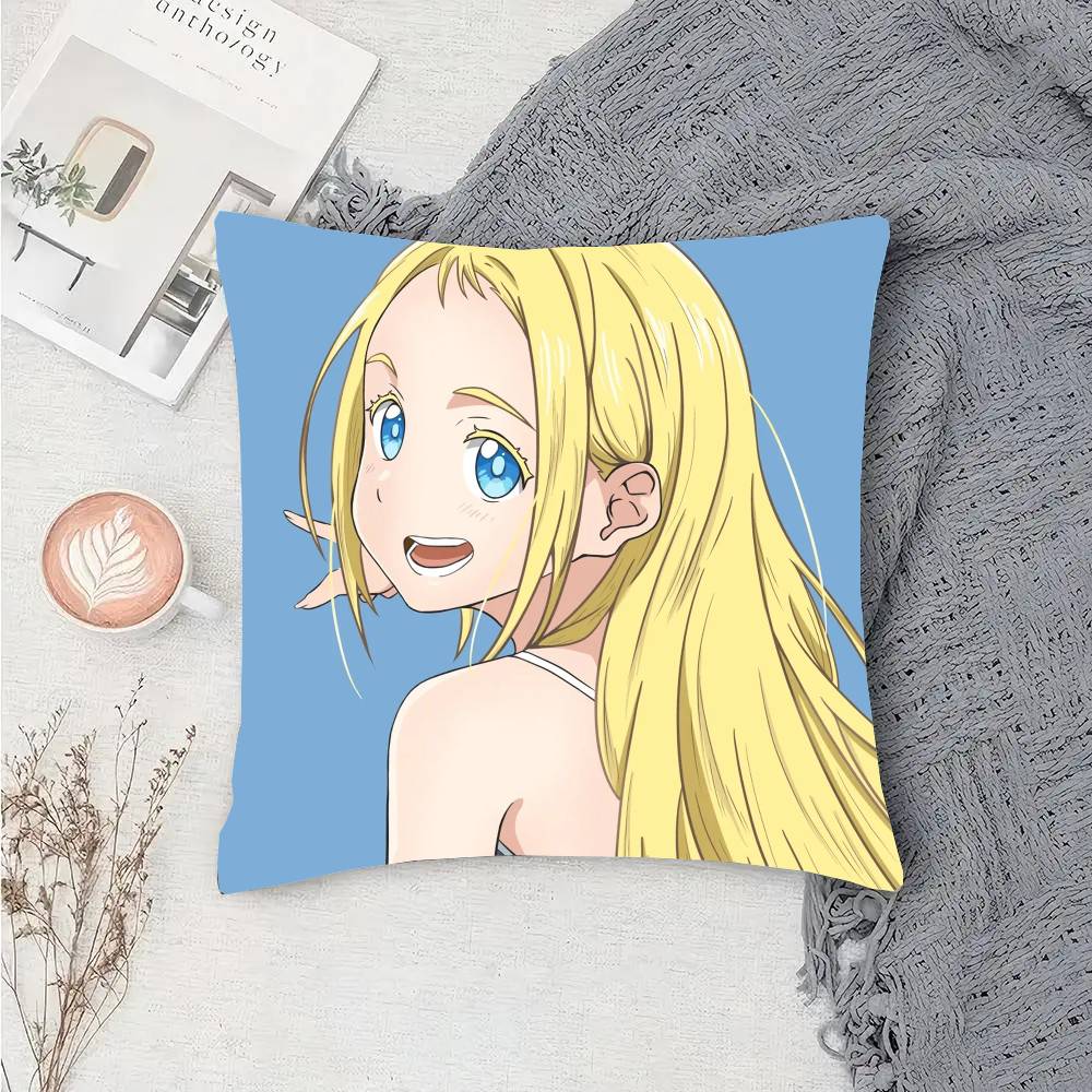 Kofune Ushio Animation Summer Time Rendering Pillow Case Fashion Square Pillowcase Bedroom Sofa Room Ins Decoration Leisure