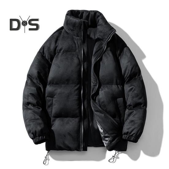 Bomullsrock med Blixtlåslist Ståkrage Mockaläder Ytskikt Dragsko i Fållen Vinter Ytterkläder Vindtät Värmeisolerande Rock