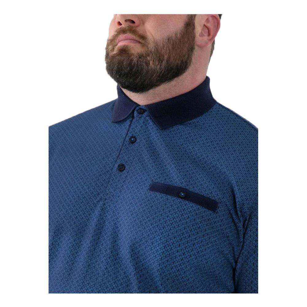 Duke Mens Murray D555 All-Over Print Jacquard Polo Shirt