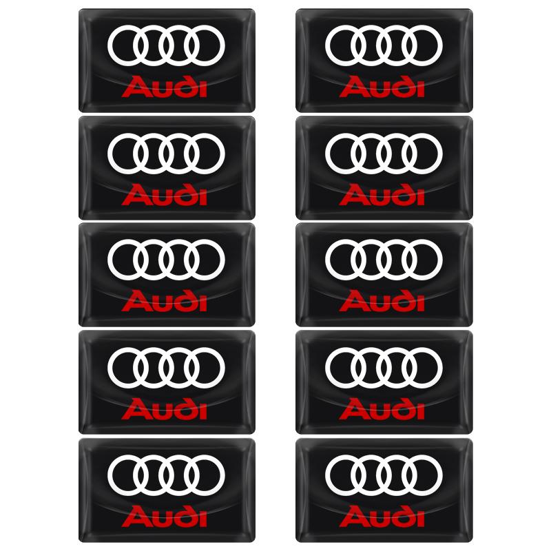 Car Styling 3D Epoxy Car Steering Wheel Dashboard Decoration Stickers For Audi A7 A8 A3 A4 A5 A6 TT Q3 Q5 Q7 A1 B5 B6 B7 B8 B9 8P C6 C5 C7