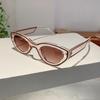 Vintage Cat Eye Sunglasses  New In Women Stylish Candy Color Outdoor Shades Trendy Brand Design Gradient Sun Glasses