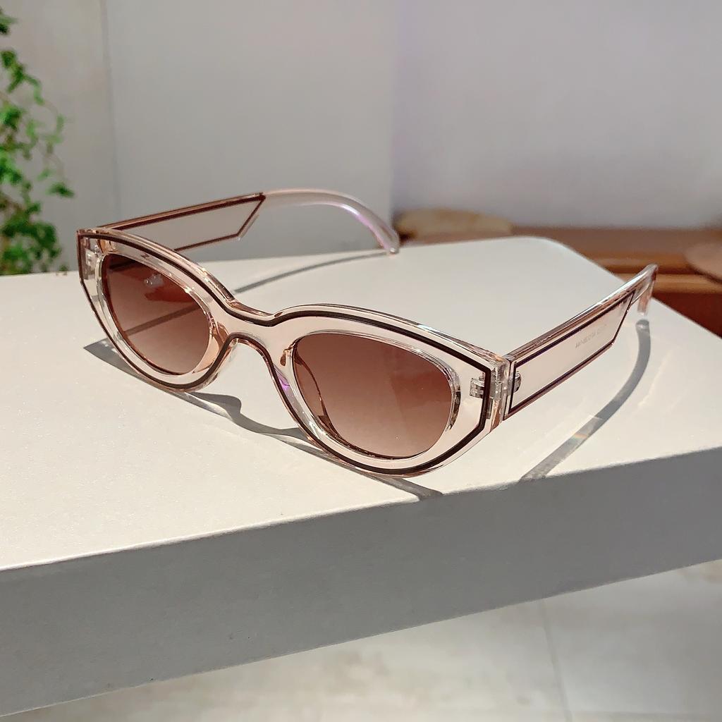 Vintage Cat Eye Sunglasses  New In Women Stylish Candy Color Outdoor Shades Trendy Brand Design Gradient Sun Glasses