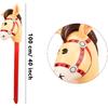 14 Pack 40 Inch Inflatable Stick Horse Blow up Cowboy Cowgirl Pony Horse head Stick Balloon for Birthday Christmas Baby Shower Cowboy Theme Party
