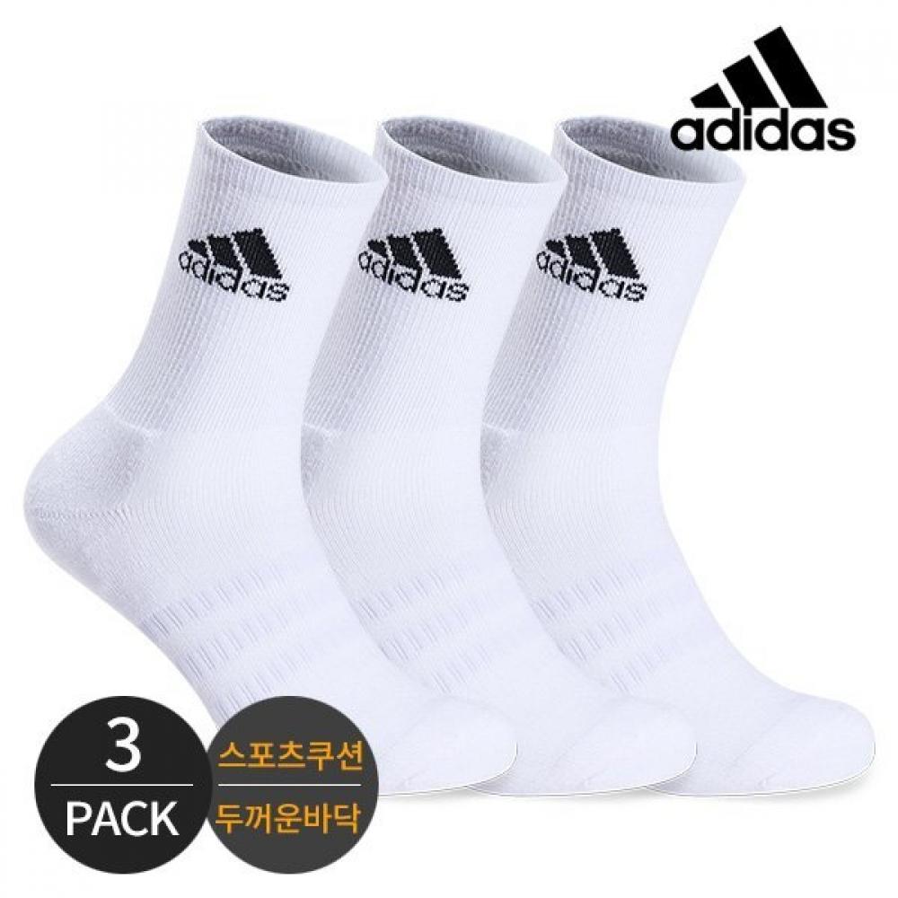

Adidas Men s Cushion Neck Rib Crew Sox 3P WH P320605858