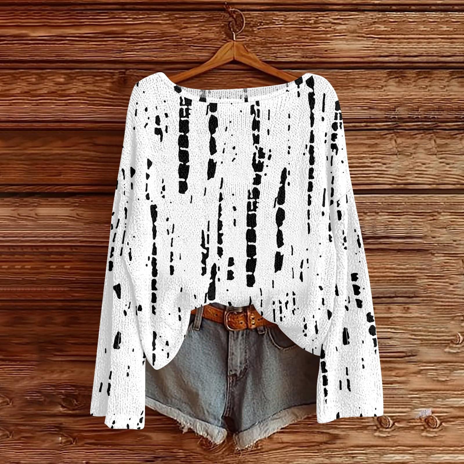 

Свитшоты для детей, мальчиков и девочек, вязаный свитер, симпатичная рубашка, осенний свитер с круглым вырезом, топы 130 белый