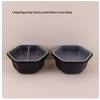 ShengBilay Disposable Double-Layer Hexagonal Lunch Box