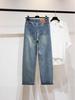 Plus Size Summer Thin Straight-Leg Wide Drape Jeans for Pear-Shaped Bodies