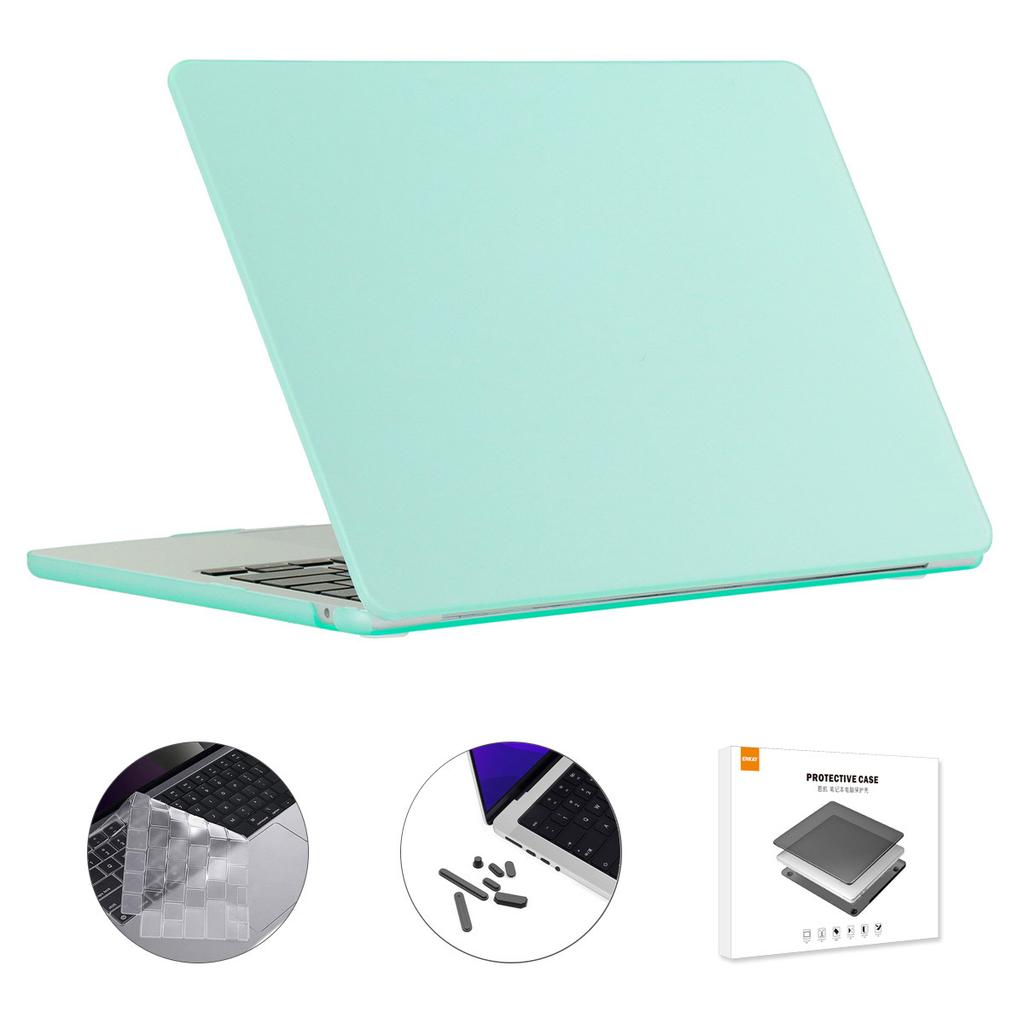 Case for Macbook Air 15 inch (2025)/(2024) A3114/(2023) A2941 (US Version) Matte Laptop Cover with TPU Keyboard Film +Plugs
