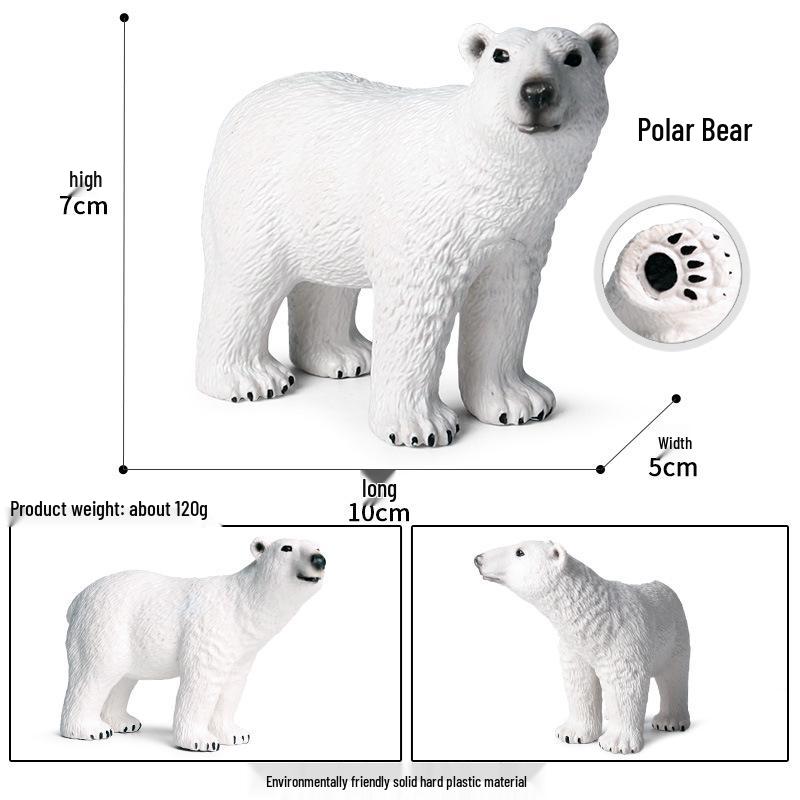 Children's Polar Bear Animal Model for Playhouses and Garden Decor