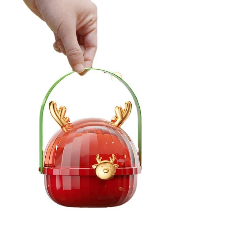 Christmas Apple Box, Antler Christmas Eve, Christmas Fruit Gift Box, Christmas Gift Packaging, Christmas Gift Box