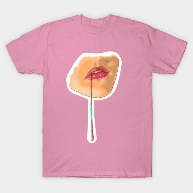 T Shirt Women Bloody Visual Effect Harajuku Print Kawaii Tshirt Summer Short Sleeve Female T-Shirt Top Tee