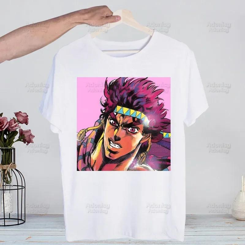 Jojo Bizarre Adventure Men Hip Hop T Shirt Harajuku Jolyne Cujoh TShirts Short Sleeve Casual T-Shirt Stone Ocean Tops Tees