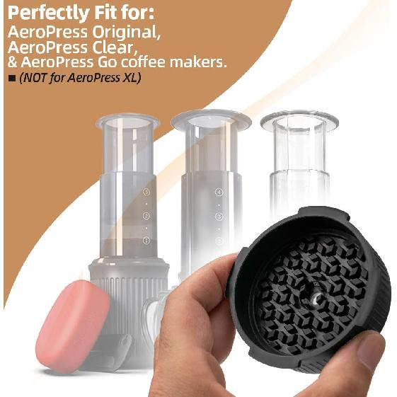 AeroPress Kahve Espresso Makinesi Aksesuarları için Akış Kontrollü Filtre Kapağı Değişimi Aero Press Orijinal, Go, Go Plus & Clear Taşınabilir için Filtre Kapağı