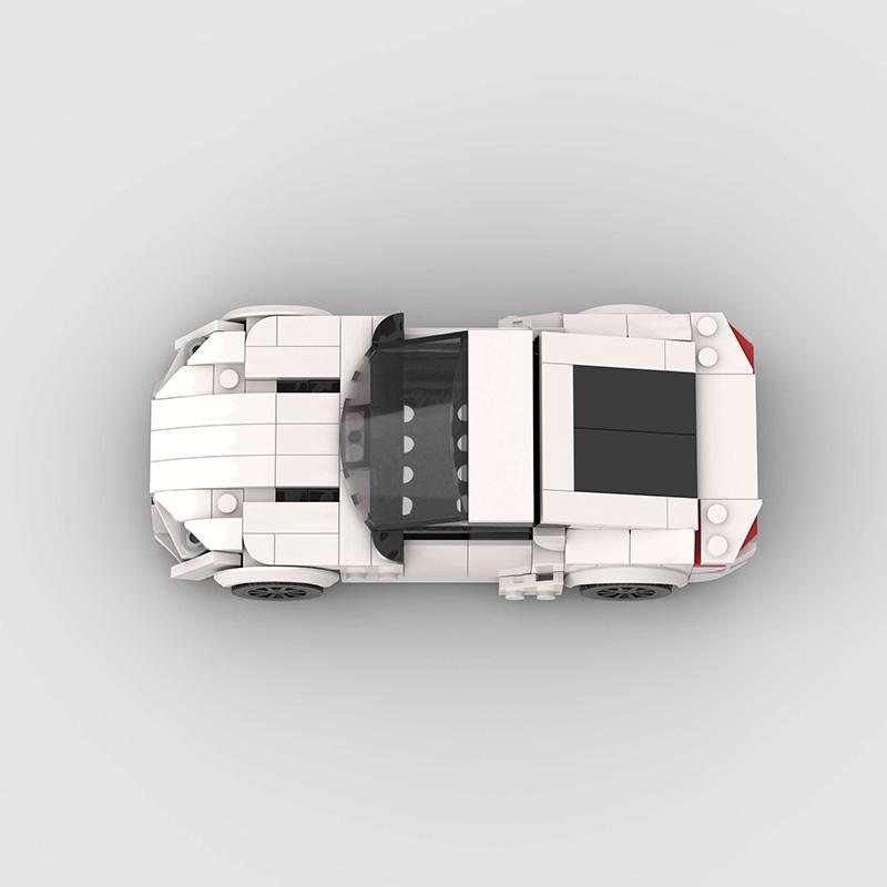 MOC Racing City Car Building Set - Creative Garage Toys - Ideal Gift for Children's Birthdays and Christmas Gifts