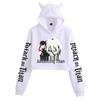 Attack on Titan Women's Cat Ear Crop Hoodie