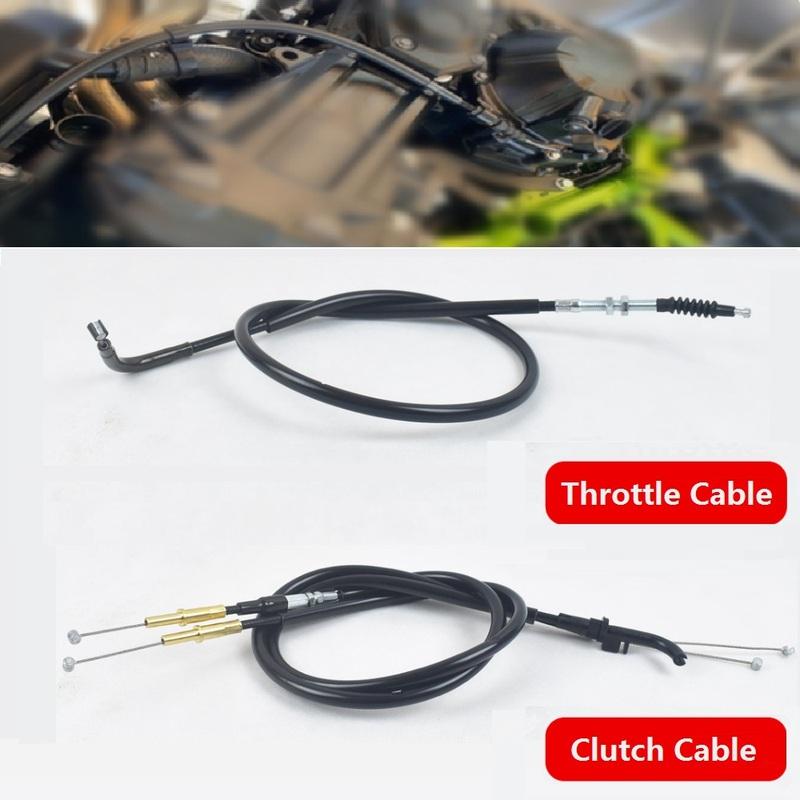 Motorcycle Clutch Cable Throttle Cable for Kawasaki Ninja400/EX400/Z400 2018-2022 Pull Cable
