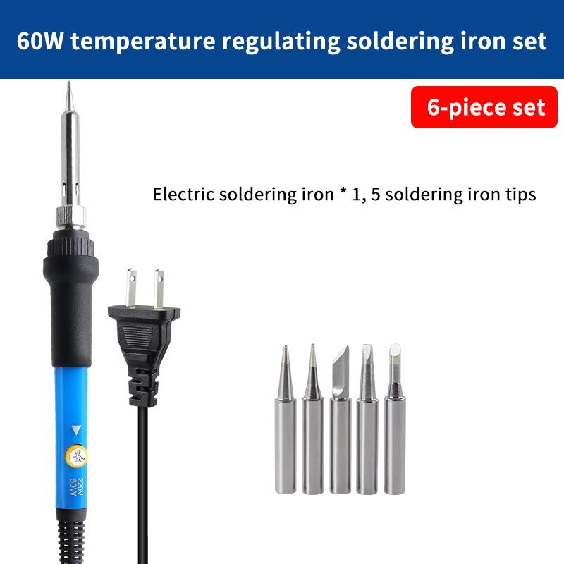 Adjustable Temperature Electric Soldering Iron 110V(US Plug) /220V(EU Plug) 60W Soldering Iron Welding Solder Repair Tool