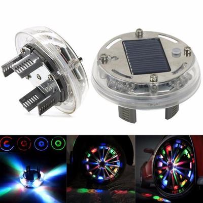 4 Mode 12 LED Car Auto Solar Energy Flash Wheel Tire Light Lamp Decoration 1PC