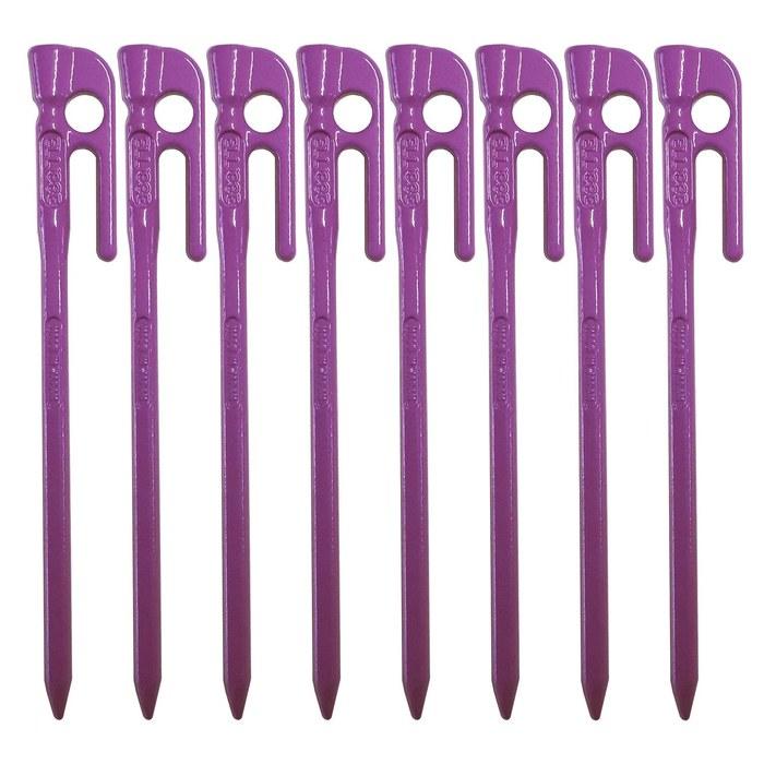 [Ellisse] Forged Pegs [Ellisse Stake] 18cm Purple Powder Coating MK-180PU (8-pack)