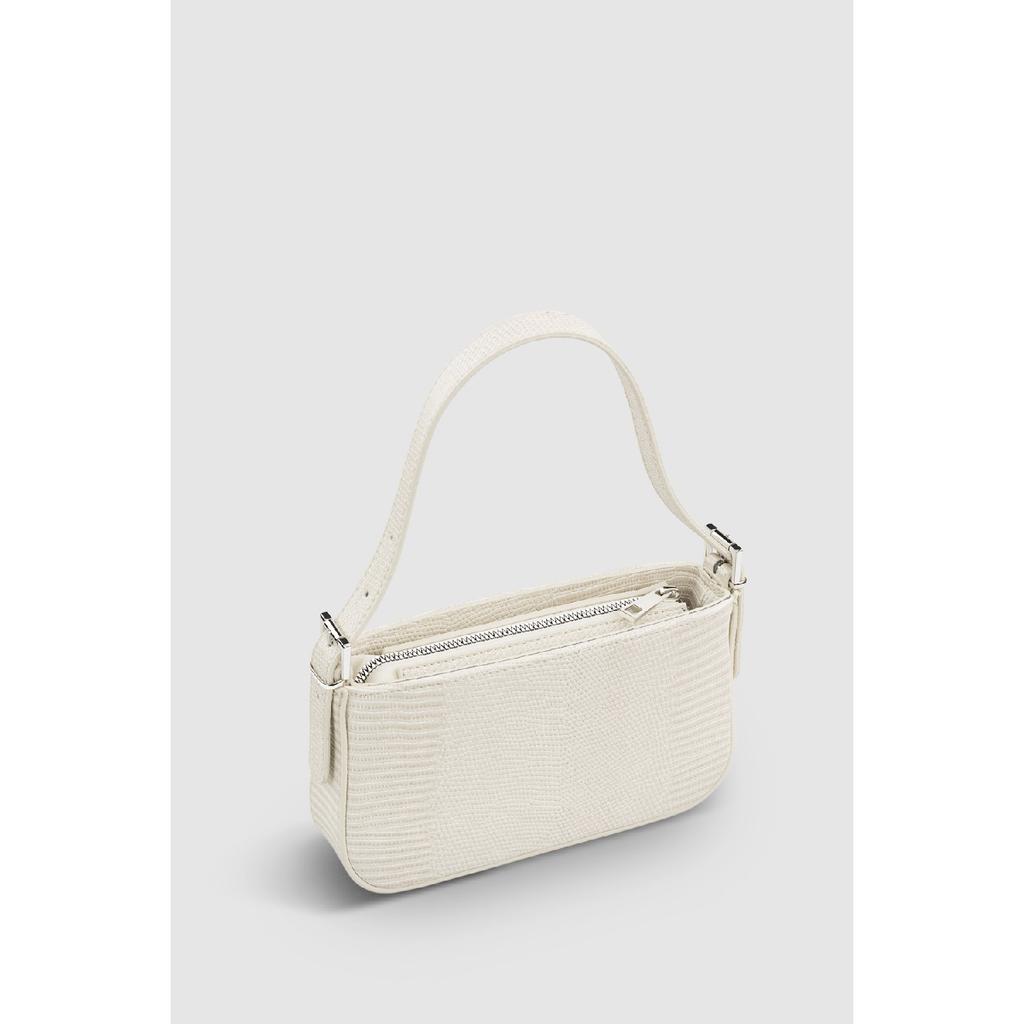 Women's Neon Green Buckle Adjustable Strap Baguette Bag 208