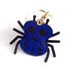 Cartoon Spider Leather Keychain Pendant Creative Spider-Shaped Card Holder Access Card Protective Cover Cute Key And Bag Decoration for Bags Backpacks