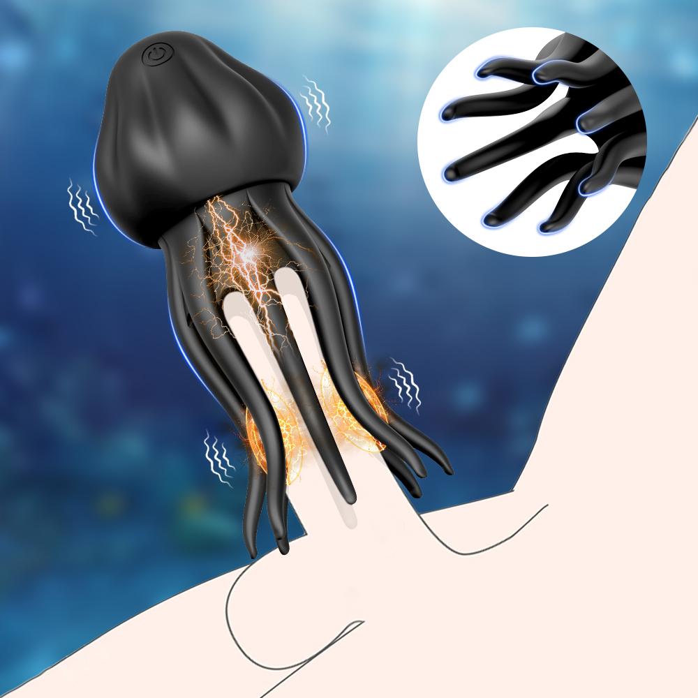 Men Penis Vibrator Male Masturbator Stroker Wrapping Tentacle Glans Scrotum Stimulation Adult Sex Toy For Men Women Couples 18+