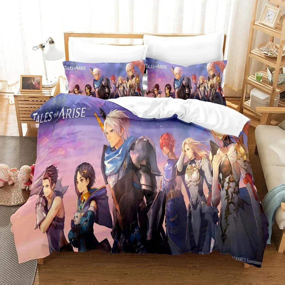 Hot Game Tales Of Arise Bedding Set Modern Printed Bed Set With Pillowcase Duvet Cover Soft Single Double Queen Super King Size