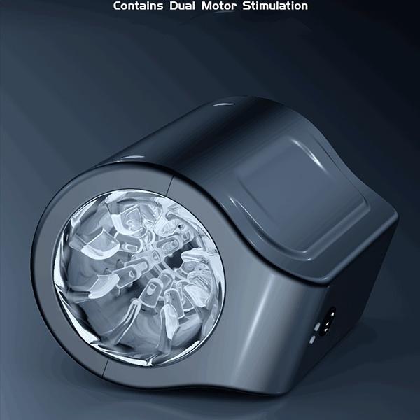 Automatische Rotation Vagina Cup Doppel Kanal Weiche Silikon Realität Vagina Masturbation Maschine Erwachsene Sex Spielzeug für Männer