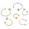 10 Stück Edelstahl C-Form Ohrhaken Ohrringe Zubehör DIY Ohrstecker Handgemachte Ohrringe Schmuckherstellung Zubehör