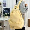 Schoolbag New Alphabet Embroidered Student School Bag Lightweight Versatile Middle School Campus Backpack Trendy Casual Backpack