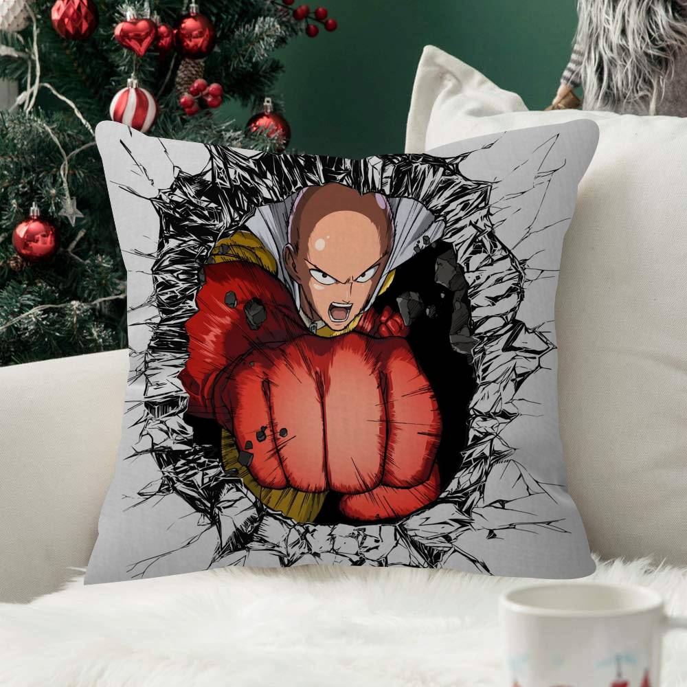 OOne PPunch Man Anime Pillow Cushion Cover Pillowcase Living Room Sofa Home Decorative Pillowcase