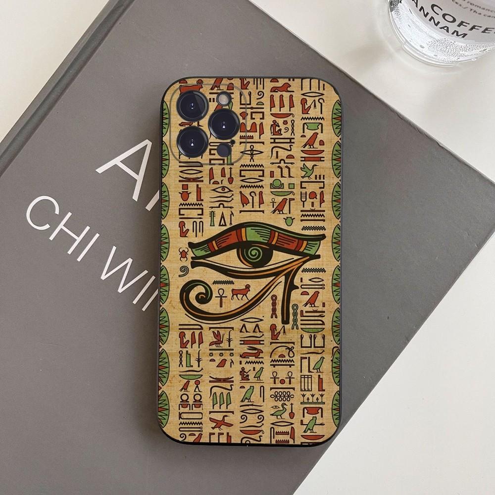Egypt Nefertiti Anubis Ankh Phone Case For iPhone 15 14 11 12 13 Mini Pro XS Max Cover 6 7 8 Plus X XR SE 2020 Funda Shell