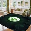 VfL Wolfsburg FC Design Kristall-Samt-Teppich Weiche Dekorationsmatte für Schlafzimmer Eingang