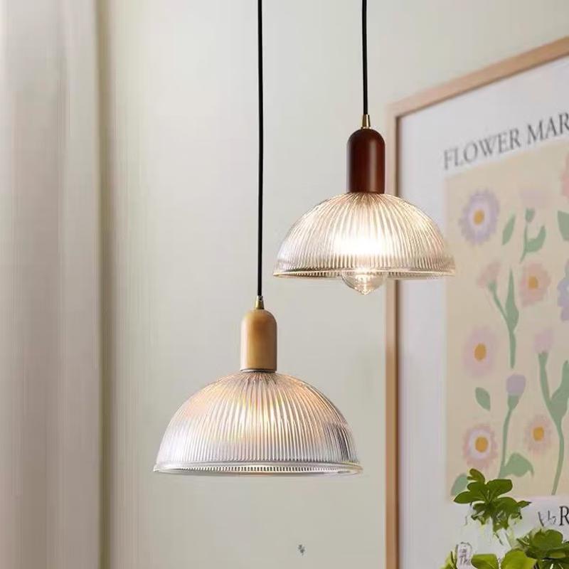 Oeny Japanese Retro Glass Pendant Light