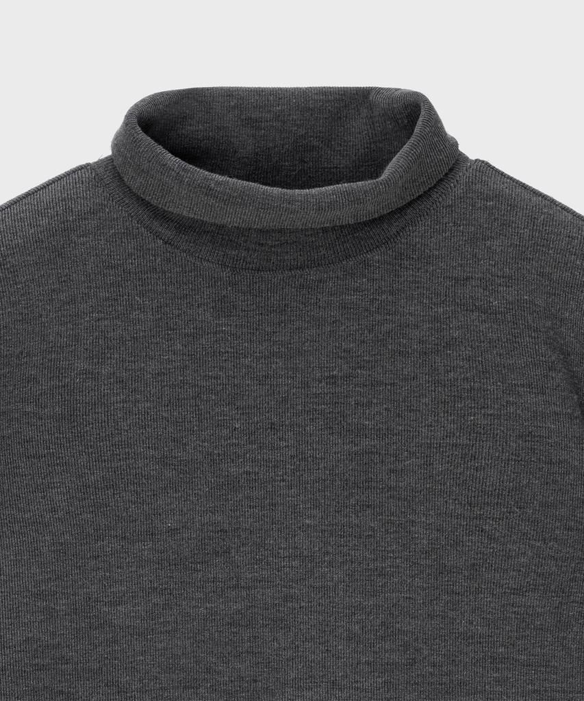 Basic House Uni Sakariba Turtleneck Long Sleeve T-Shirt Charcoal Lwts7101