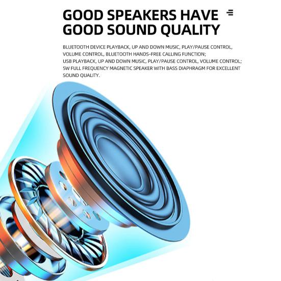 Mobile Phone Stand with Bluetooth-compatible Speaker Portable Folding Phone Stand USB Drive Holder Quick Charging Phone Holder