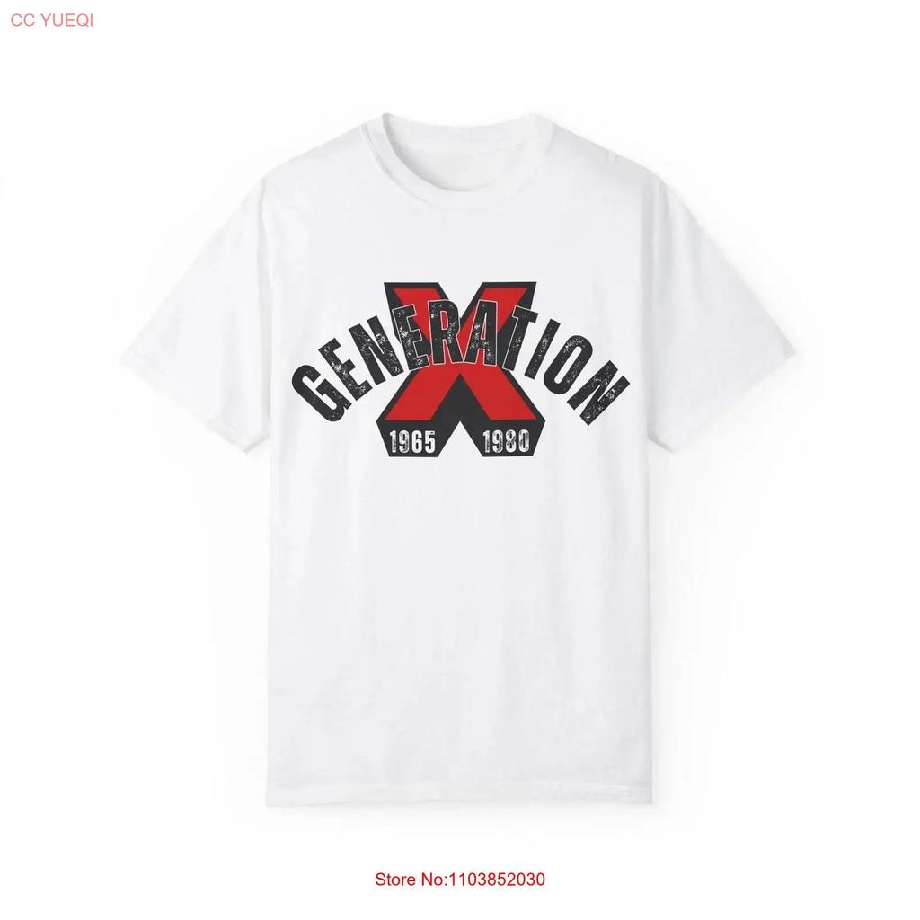 Generation X T Shirt Nostalgic For Rebel Spirit Idea Vintage Unisex Casual Comfortable Graphic Versatile