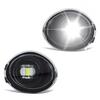 2PCS Foglight Cover For BMW E46 M3 2001- 2006 LED Fog Lamp Headlight Front Bumper Foglight Cover Dual Holes