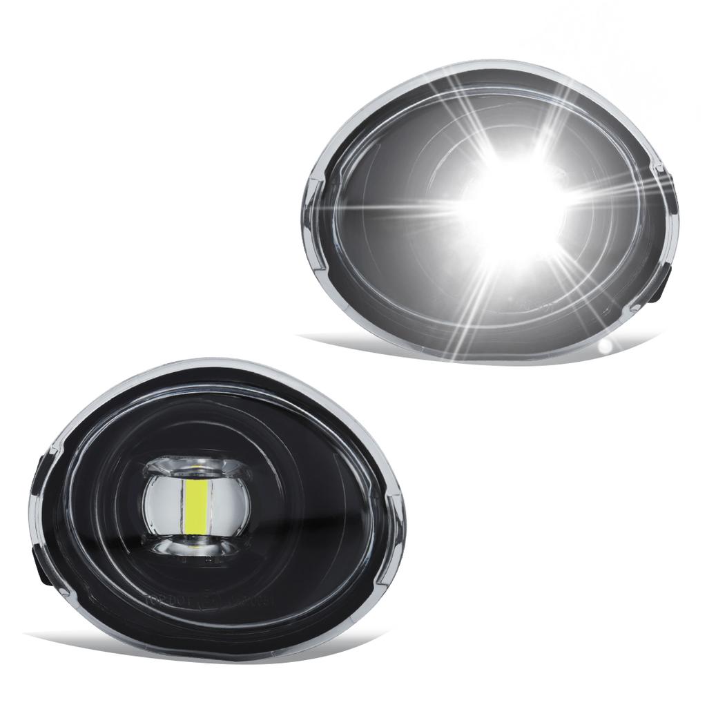 2PCS Foglight Cover For BMW E46 M3 2001- 2006 LED Fog Lamp Headlight Front Bumper Foglight Cover Dual Holes