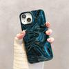 Coque de téléphone Fashion Plating Green Fold Wrinkle pour iPhone 17 Air 16 15 13 11 12 14 Pro Max Housse souple en silicone