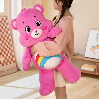 90cm Tamanho Grande Ursinhos Carinhosos Brinquedo de Pelúcia Adorável Urso Arco-Íris Peluche Bonecos de Pelúcia Hobbies Urso de Pelúcia Travesseiro Menina Presente